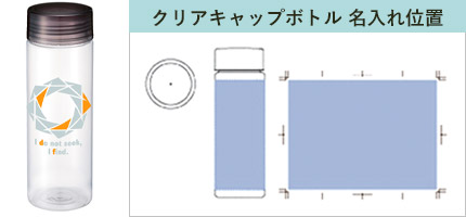 コンパクト携帯クリアボトル