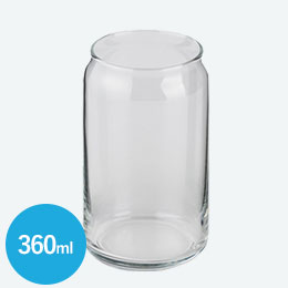 缶型グラス（360ml）　クリア