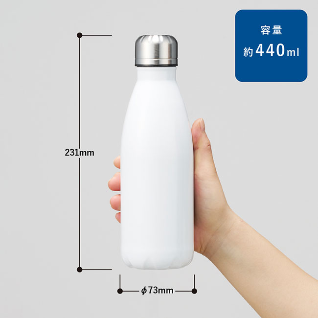 ロケットサーモボトル４４０ｍｌ（SNS-0300556）商品のサイズ