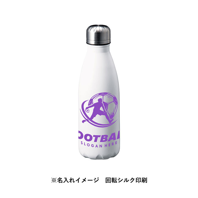 ロケットサーモボトル４４０ｍｌ（SNS-0300556）回転シルク印刷した時の名入れイメージ