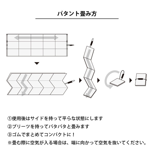 パタント　クーラーレジカゴ用バッグ（SNS-0300581）パタントの畳み方