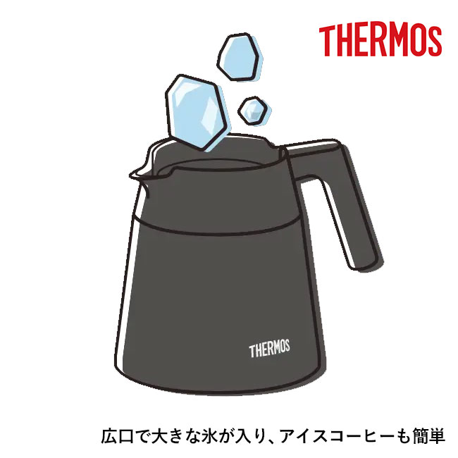 サーモス(THERMOS)真空断熱コーヒーサーバー 720ml/TTF（TTF-720）氷の入る広口設計