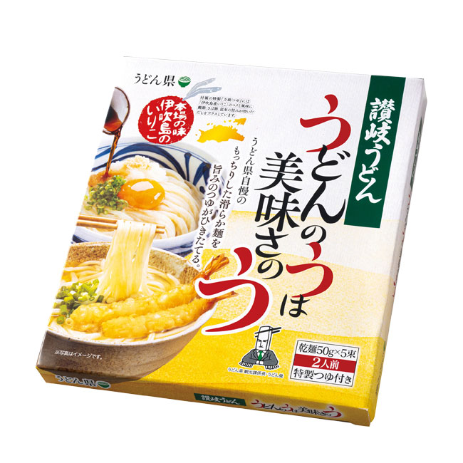 うどん県　讃岐うどん５束つゆ付（SNS-0700870）化粧箱入り